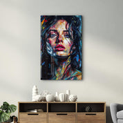 Beauty Oil Painting V3 | Designers Collection Glass Wall Art - Artdesigna