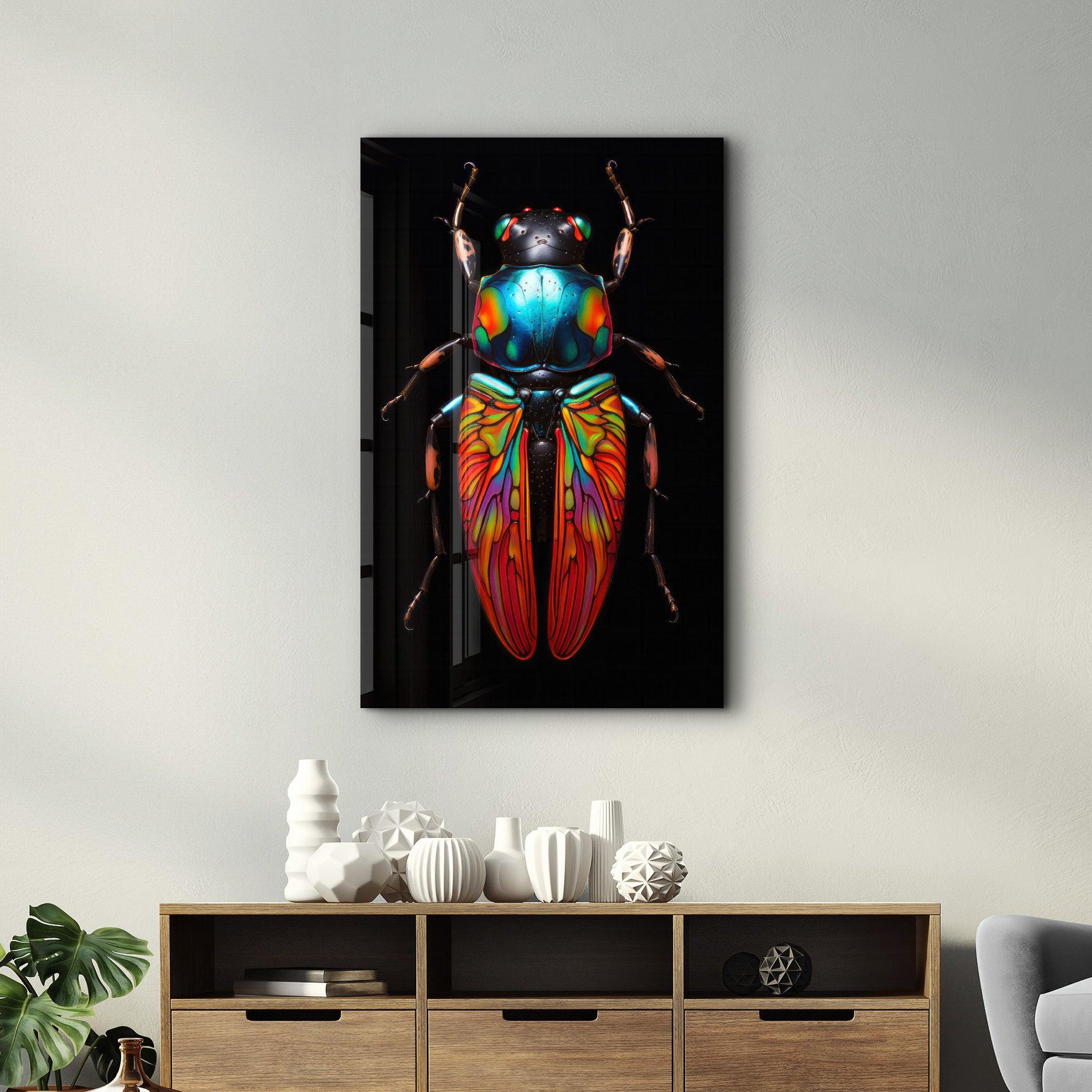 Mystic Bug | Designers Collection Glass Wall Art - ArtDesigna Glass Printing Wall Art