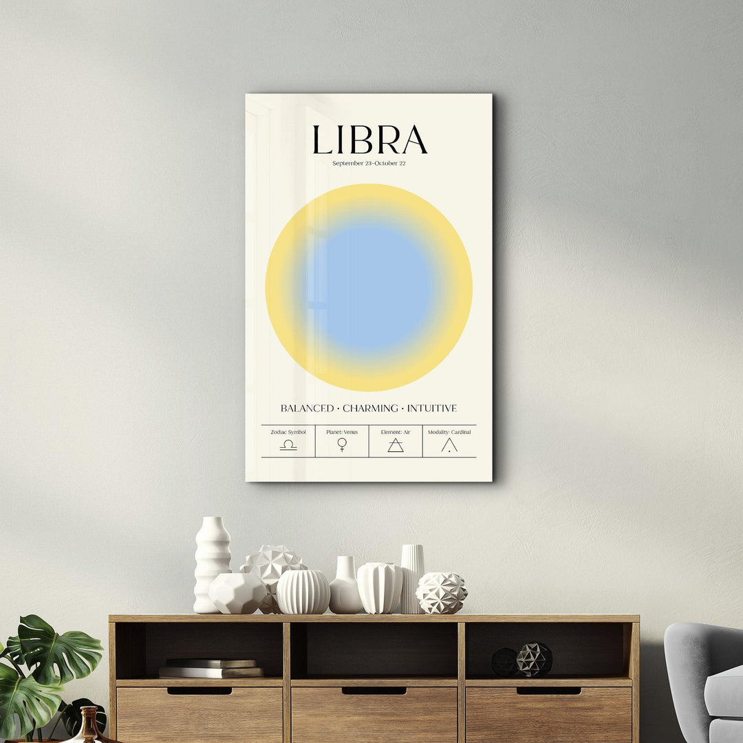 Libra - Aura Collection | Zodiac Glass Wall Art