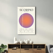 Scorpio - Aura Collection | Zodiac Glass Wall Art - ArtDesigna Glass Printing Wall Art