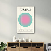 Taurus - Aura Collection | Zodiac Glass Wall Art - ArtDesigna Glass Printing Wall Art