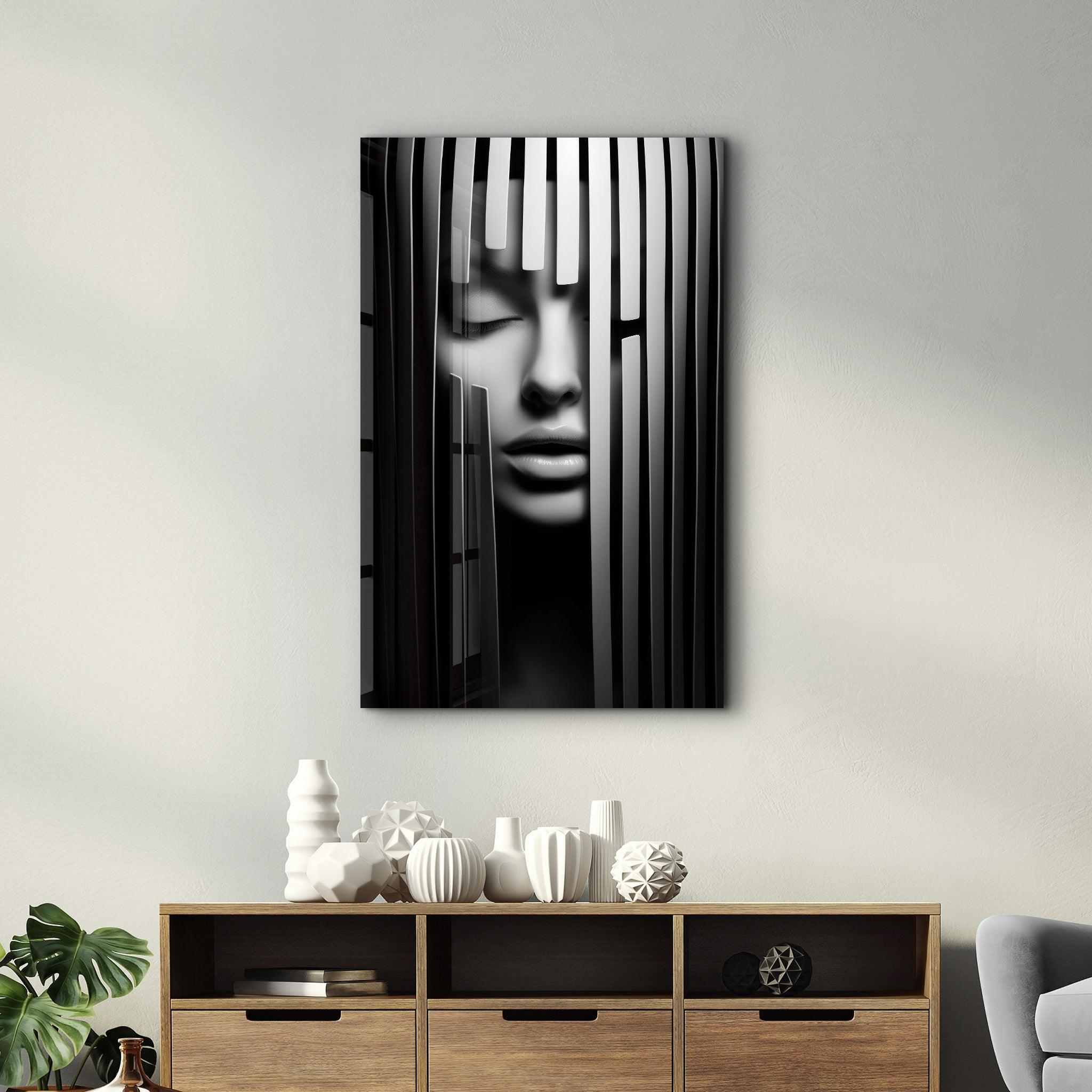 Behind the Bars | Designers Collection Glass Wall Art - ArtDesigna Glass Printing Wall Art