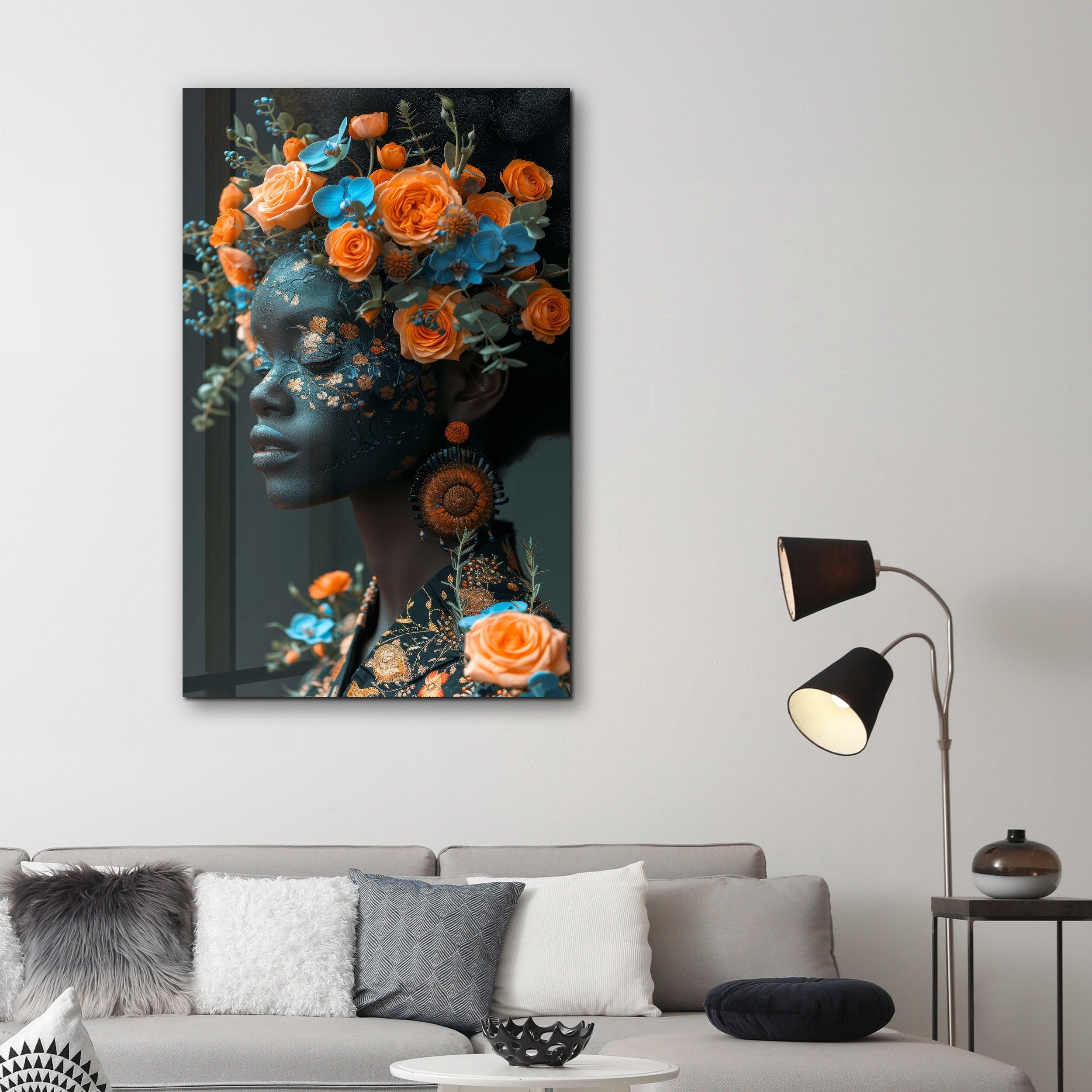 Orange Roses - Glass Wall Art - ArtDesigna Glass Printing Wall Art