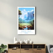 Angel Falls Venezula-Travel Posters | Glass Wall Art