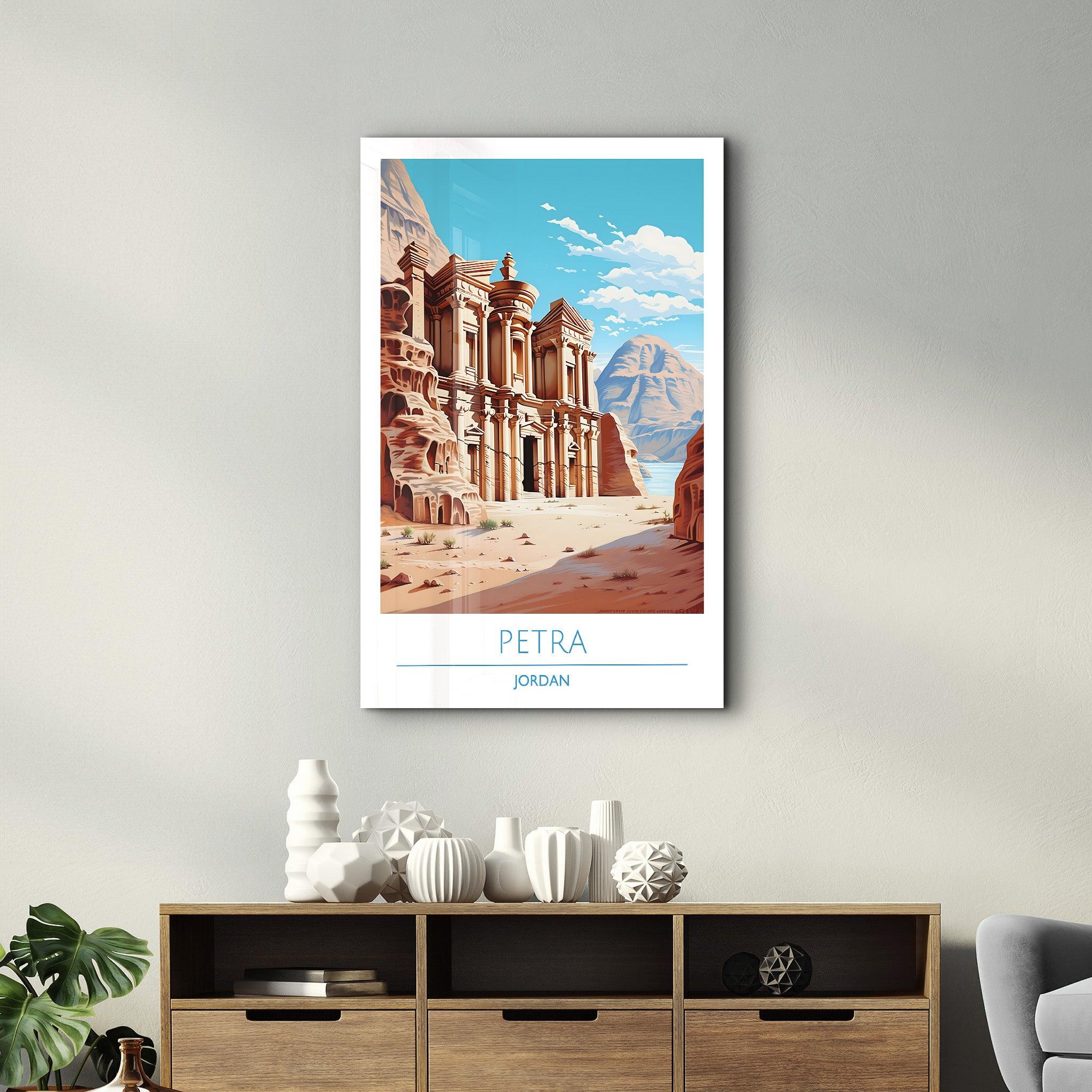 Petra Jordan-Travel Posters | Glass Wall Art - ArtDesigna Glass Printing Wall Art
