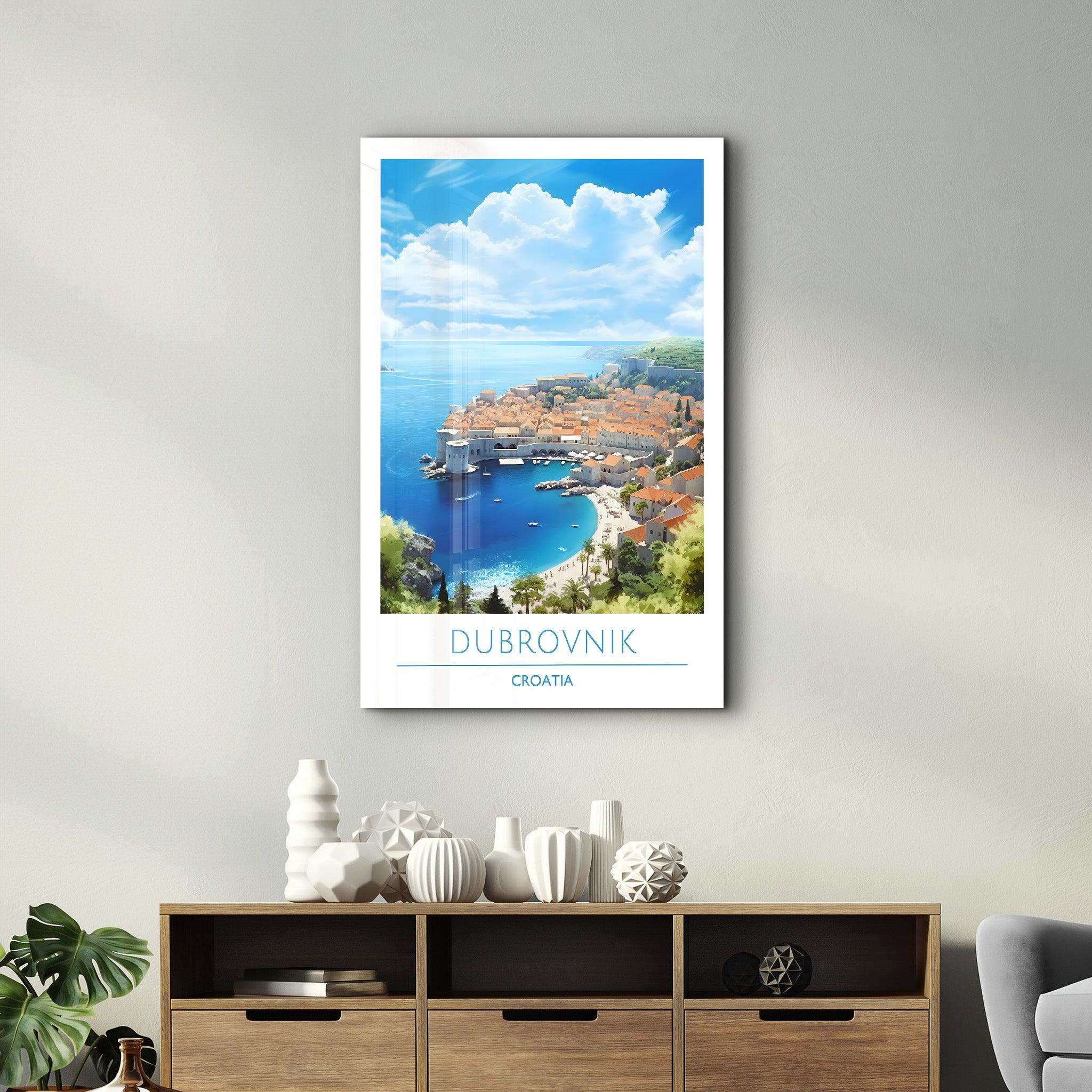 Dubrovnik Croatia-Travel Posters | Glass Wall Art - ArtDesigna Glass Printing Wall Art