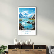 Skaftafell Iceland-Travel Posters | Glass Wall Art - ArtDesigna Glass Printing Wall Art