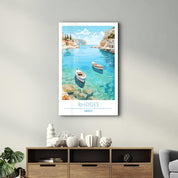 Rhodes Greece-Travel Posters | Glass Wall Art - ArtDesigna Glass Printing Wall Art