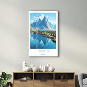 Lofoten Norway-Travel Posters | Glass Wall Art - ArtDesigna Glass Printing Wall Art