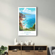 Lefkada Greece-Travel Posters | Glass Wall Art - ArtDesigna Glass Printing Wall Art