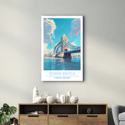 Tower Bridge-London England-Travel Posters | Glass Wall Art