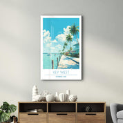 Key West-Florida USA-Travel Posters | Glass Wall Art - ArtDesigna Glass Printing Wall Art