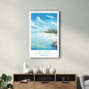 Key West-Florida USA-Travel Posters | Glass Wall Art - ArtDesigna Glass Printing Wall Art