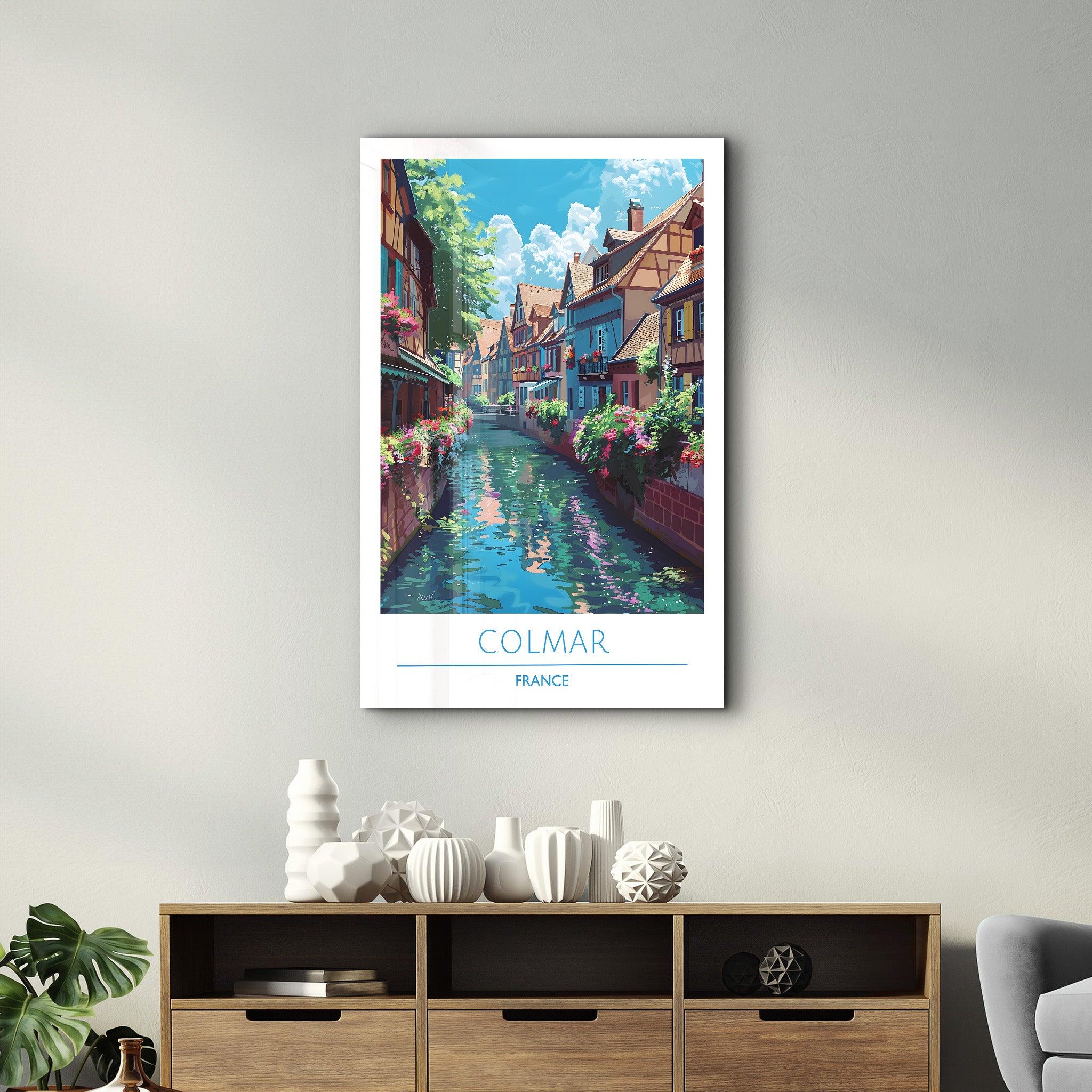 Colmar France-Travel Posters | Glass Wall Art - ArtDesigna Glass Printing Wall Art