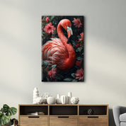 Beautiful Flamingo - Glass Wall Art