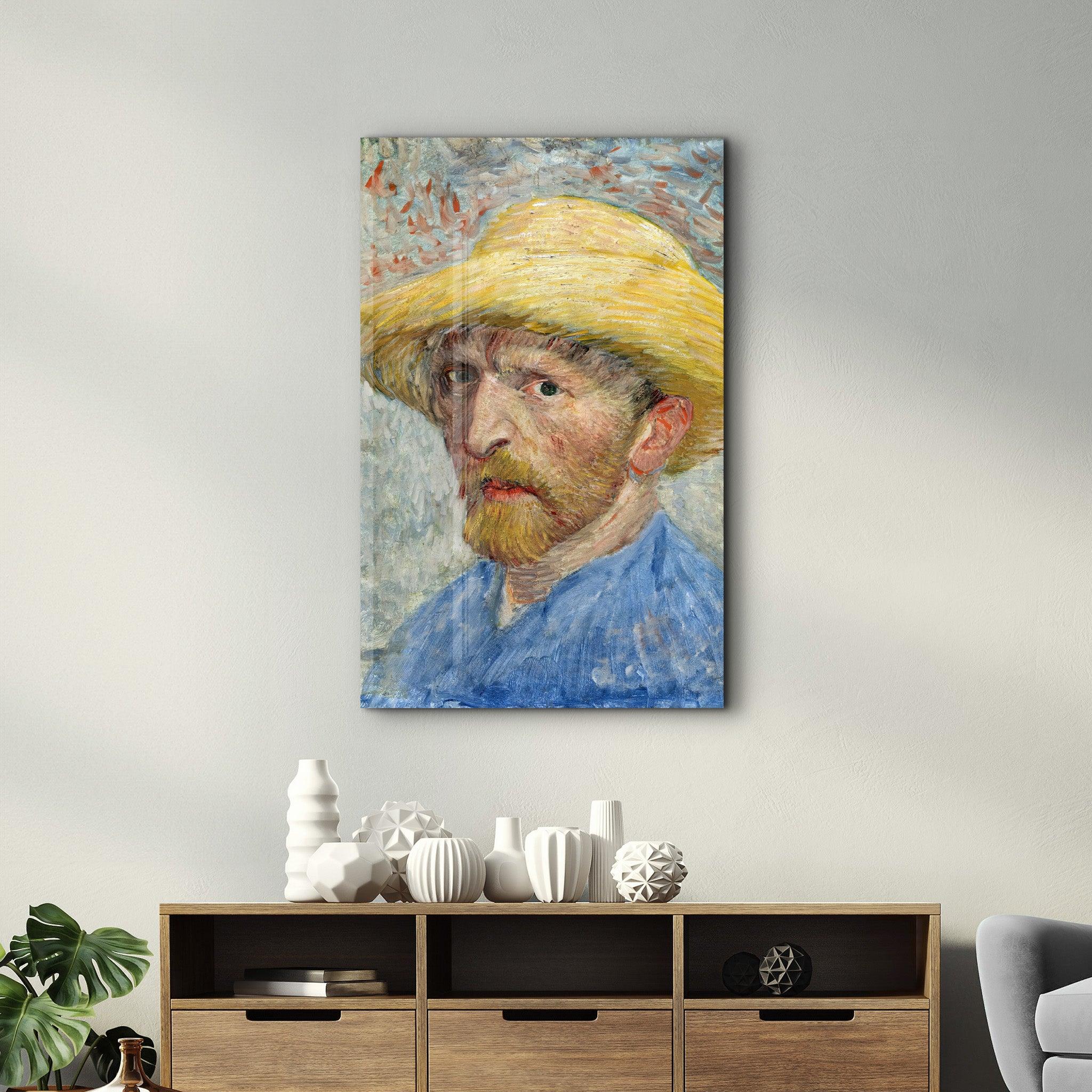 Vincent van Gogh's Self-Portrait (1887) | Glass Wall Art - ArtDesigna Glass Printing Wall Art
