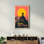 Chase Your Vision 3 - Motivational Glass Wall Art