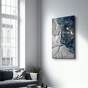 Blue Wave Pattern | Glass Wall Art - ArtDesigna Glass Printing Wall Art
