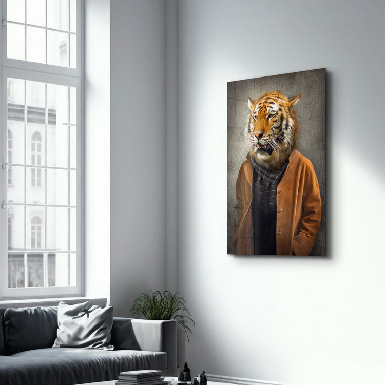 ・"Tiger Head"・Glass Wall Art - ArtDesigna Glass Printing Wall Art
