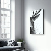 Deer | Glass Wall Art - ArtDesigna Glass Printing Wall Art