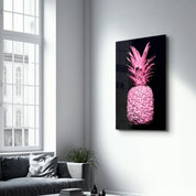Pink Pineapple V2 | Glass Wall Art - ArtDesigna Glass Printing Wall Art