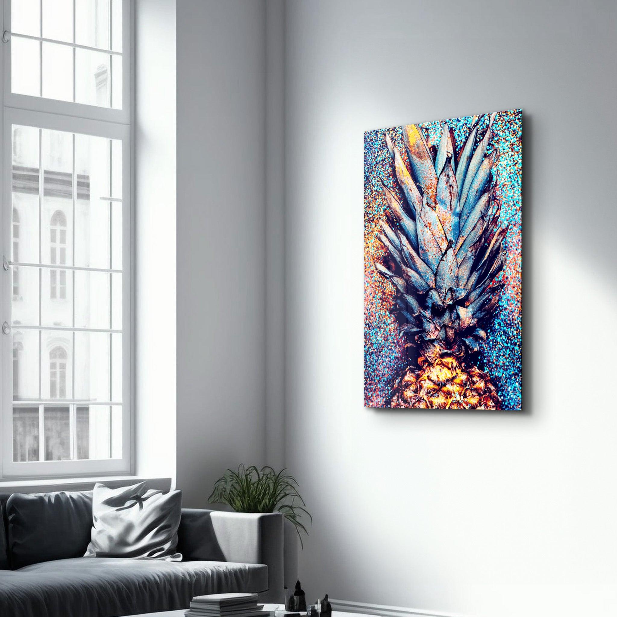 Pineapple V2 | Glass Wall Art - ArtDesigna Glass Printing Wall Art
