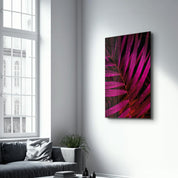 Purple Leaves | Glass Wall Art - ArtDesigna Glass Printing Wall Art