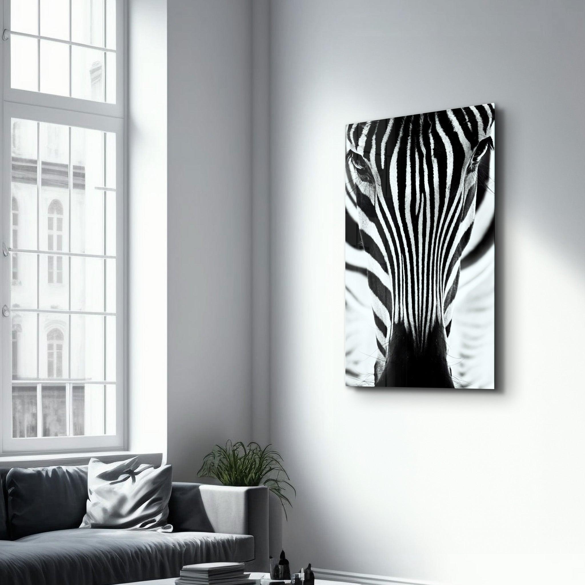 Zebra V2 | Glass Wall Art - ArtDesigna Glass Printing Wall Art