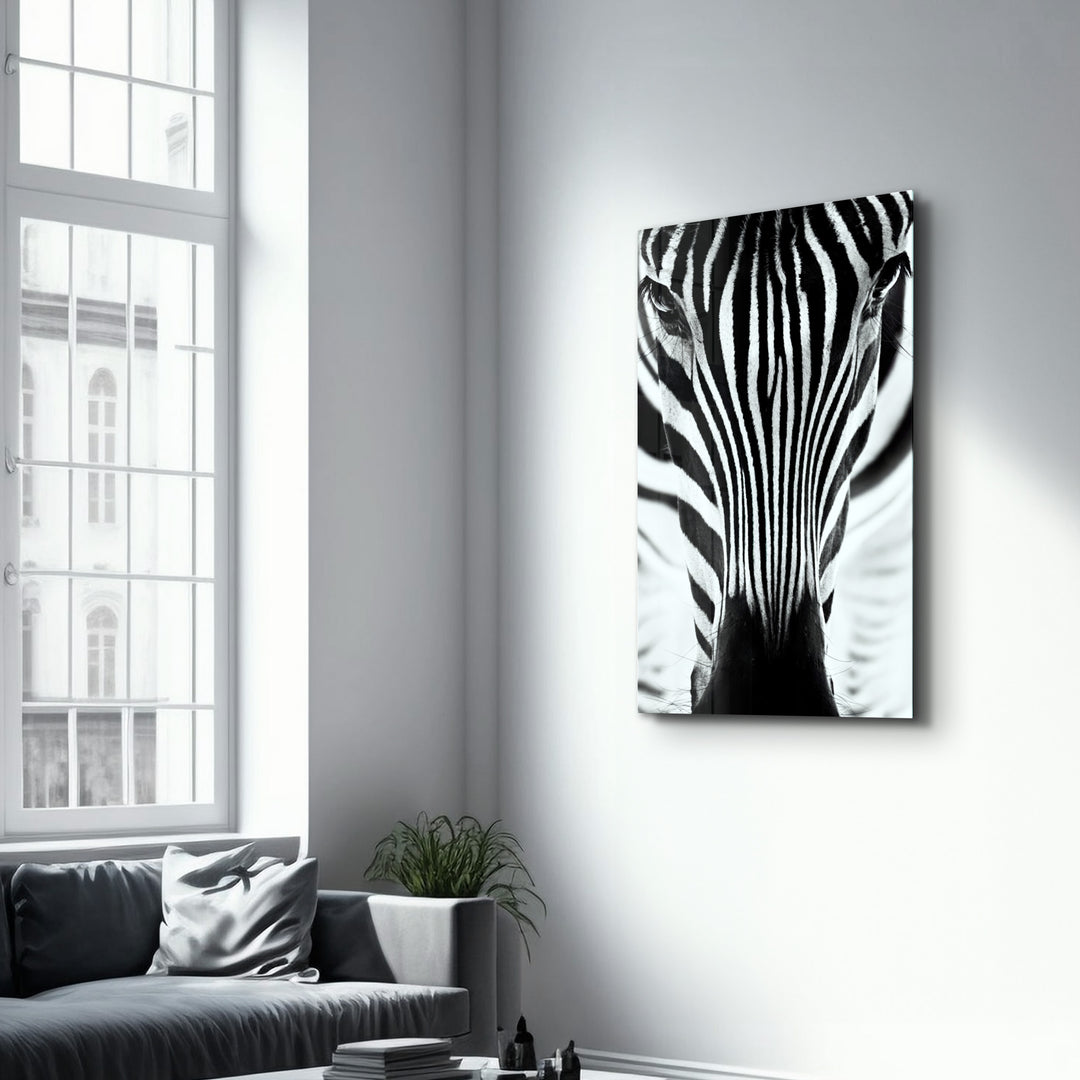 ・"Zebra V2"・Glass Wall Art - ArtDesigna Glass Printing Wall Art