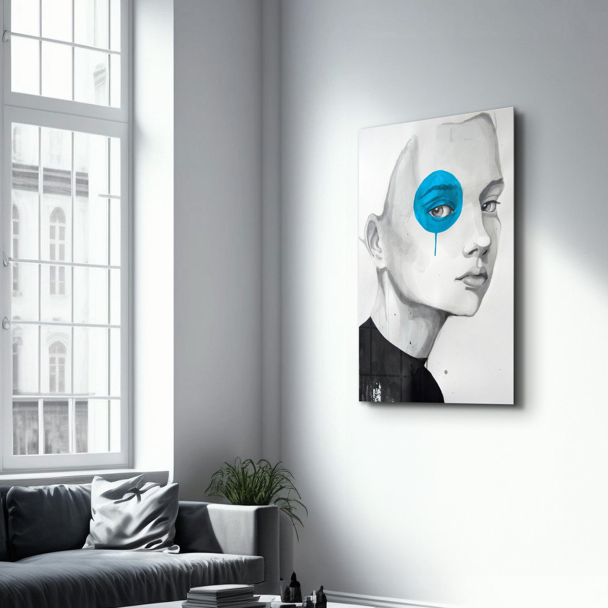 Blue Eye | Glass Wall Art - ArtDesigna Glass Printing Wall Art