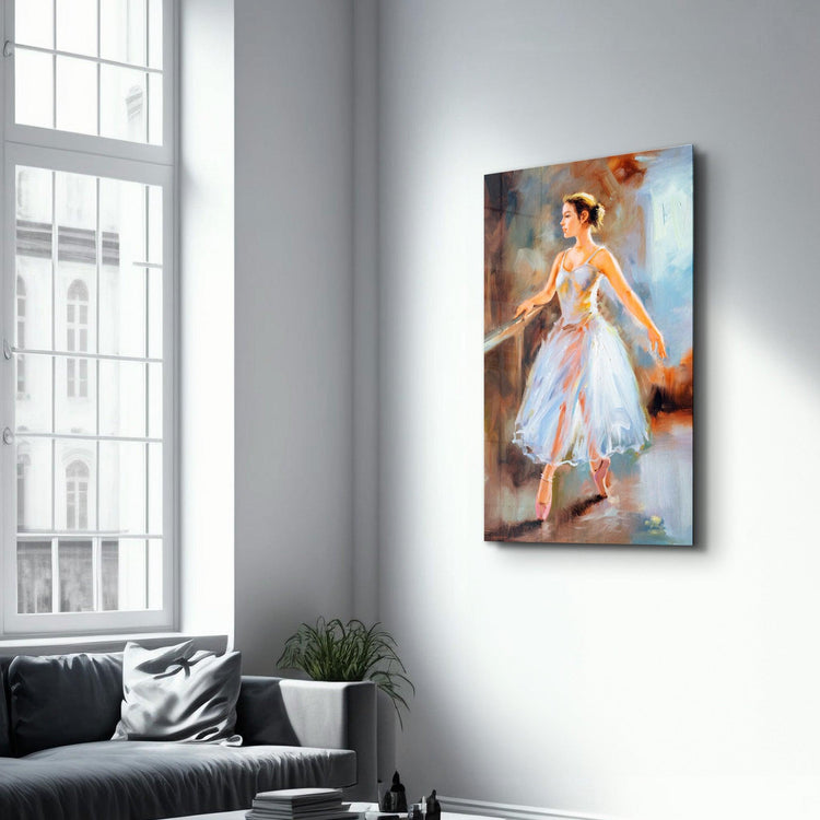 ・"Abstract Ballerina"・Glass Wall Art - ArtDesigna Glass Printing Wall Art