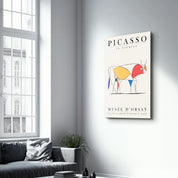 Pablo Picasso - Le Taureau | Gallery Print Collection Glass Wall Art - ArtDesigna Glass Printing Wall Art