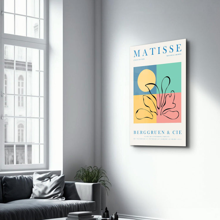 ・"H. Matisse Botanical Archive 1953"・Gallery Print Collection Glass Wall Art - ArtDesigna Glass Printing Wall Art