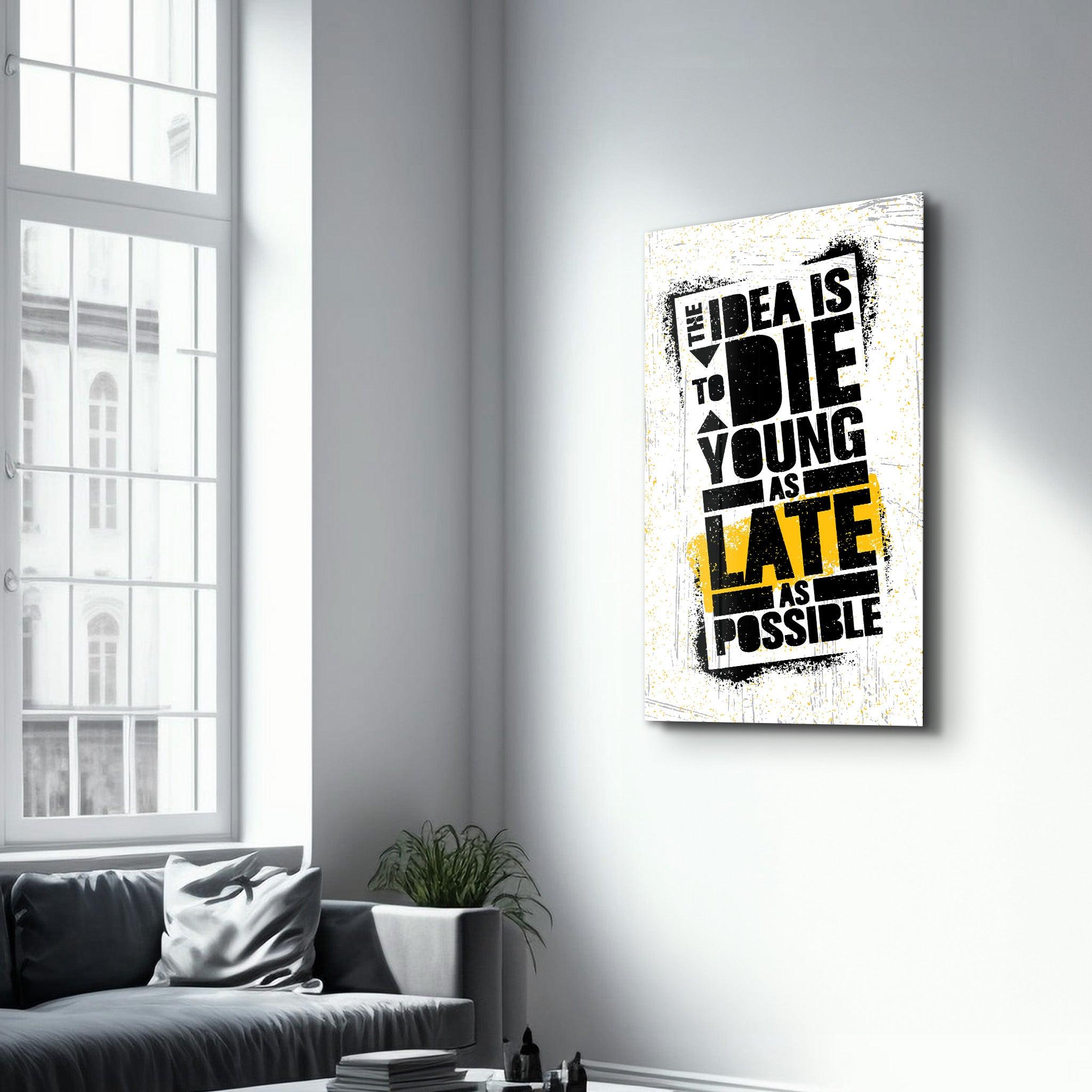 The Idea | Motivational Glass Wall Art - ArtDesigna Glass Printing Wall Art