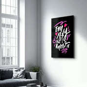 I'm Sexy and I Know it - Black | Motivational Glass Wall Art - Artdesigna