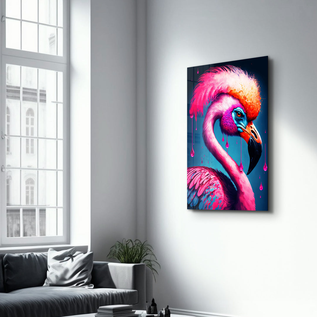 ・"Pink Queen"・Secret World Collection Glass Wall Art - ArtDesigna Glass Printing Wall Art