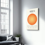 Aries - Aura Collection | Zodiac Glass Wall Art - ArtDesigna Glass Printing Wall Art