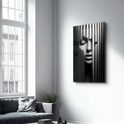 Behind the Bars | Designers Collection Glass Wall Art - ArtDesigna Glass Printing Wall Art