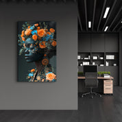 Orange Roses - Glass Wall Art - ArtDesigna Glass Printing Wall Art