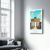 Brandenburg Gate-Berlin Germany-Travel Posters | Glass Wall Art - ArtDesigna Glass Printing Wall Art