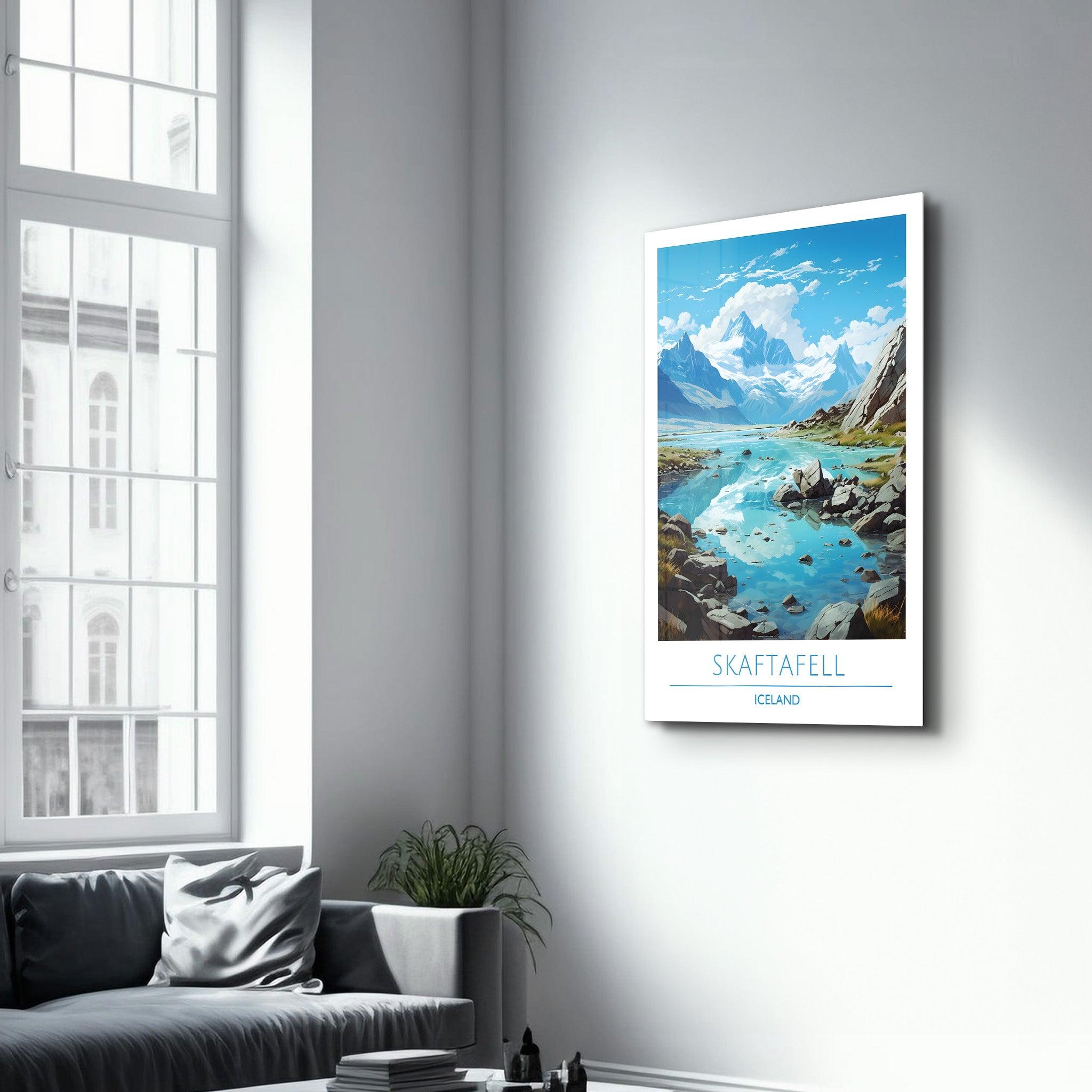 Skaftafell Iceland-Travel Posters | Glass Wall Art - ArtDesigna Glass Printing Wall Art