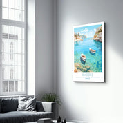 Rhodes Greece-Travel Posters | Glass Wall Art - ArtDesigna Glass Printing Wall Art