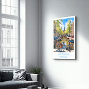 Amsterdam The Netherland-Travel Posters | Glass Wall Art