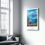 Lake Wakatipu New Zealand-Travel Posters | Glass Wall Art - ArtDesigna Glass Printing Wall Art
