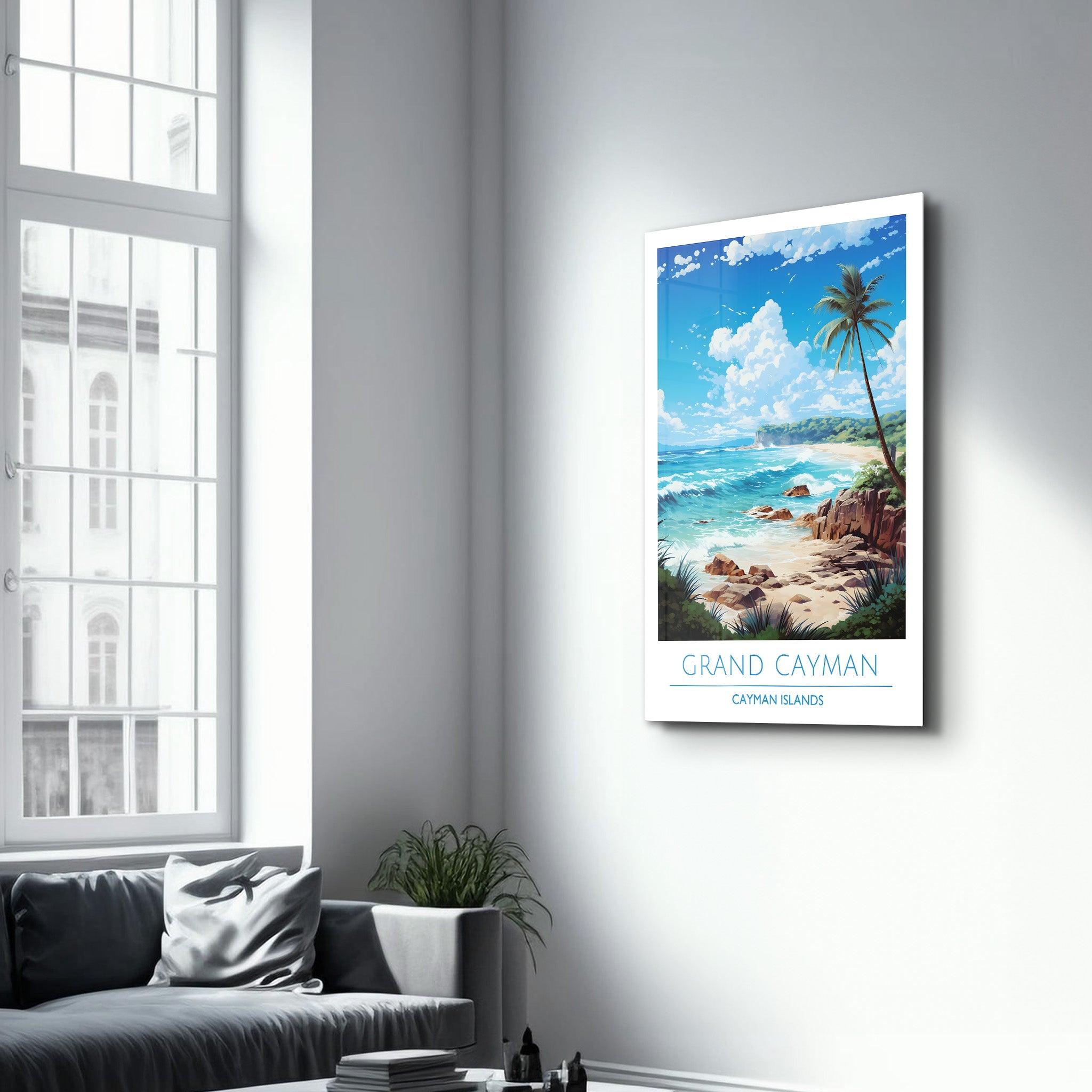 Grand Cayman Cayman Islands-Travel Posters | Glass Wall Art - ArtDesigna Glass Printing Wall Art