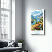 Lake District-Cumbria England-Travel Posters | Glass Wall Art - ArtDesigna Glass Printing Wall Art