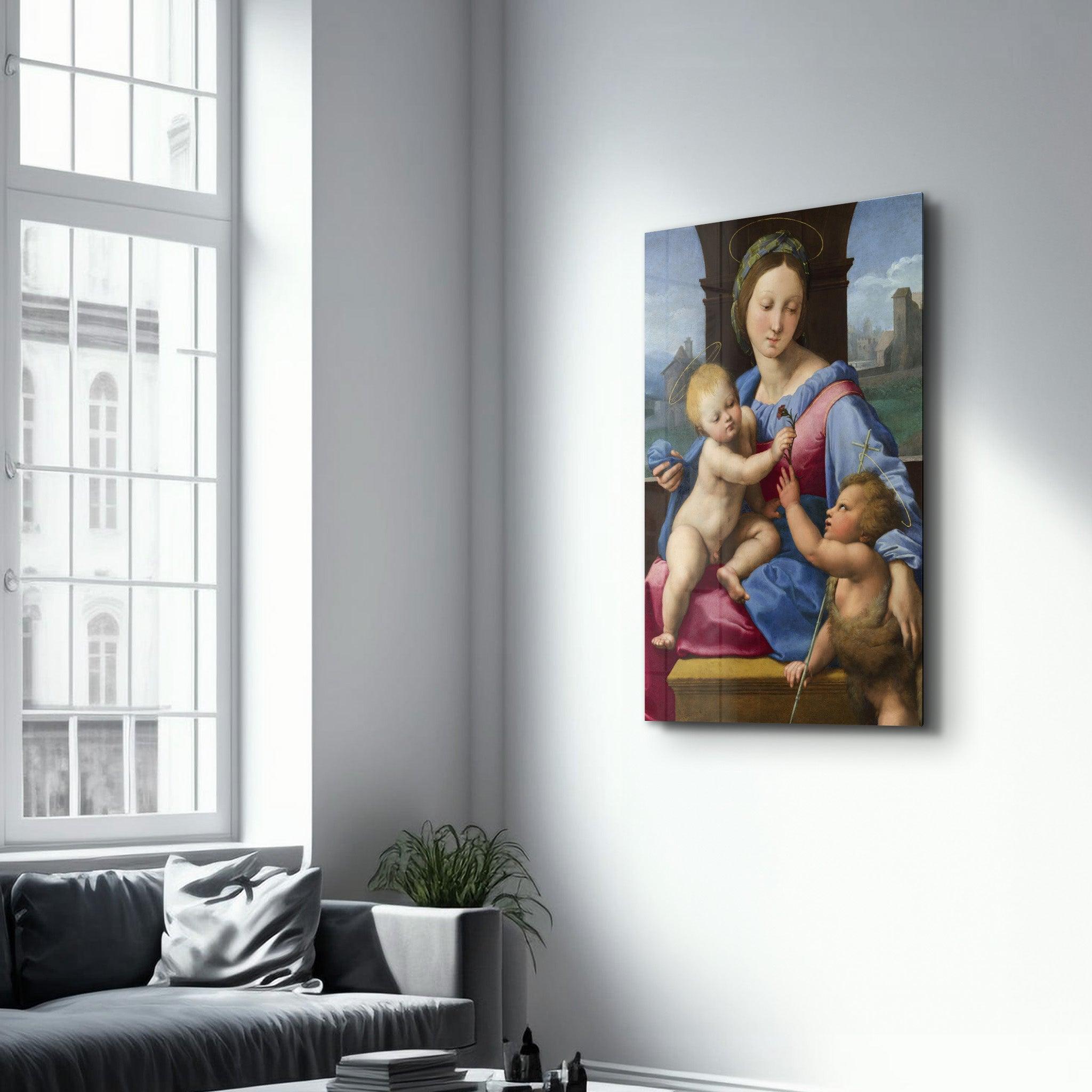 Raphael's The Garvagh Madonna (1509–1510) | Glass Wall Art - ArtDesigna Glass Printing Wall Art