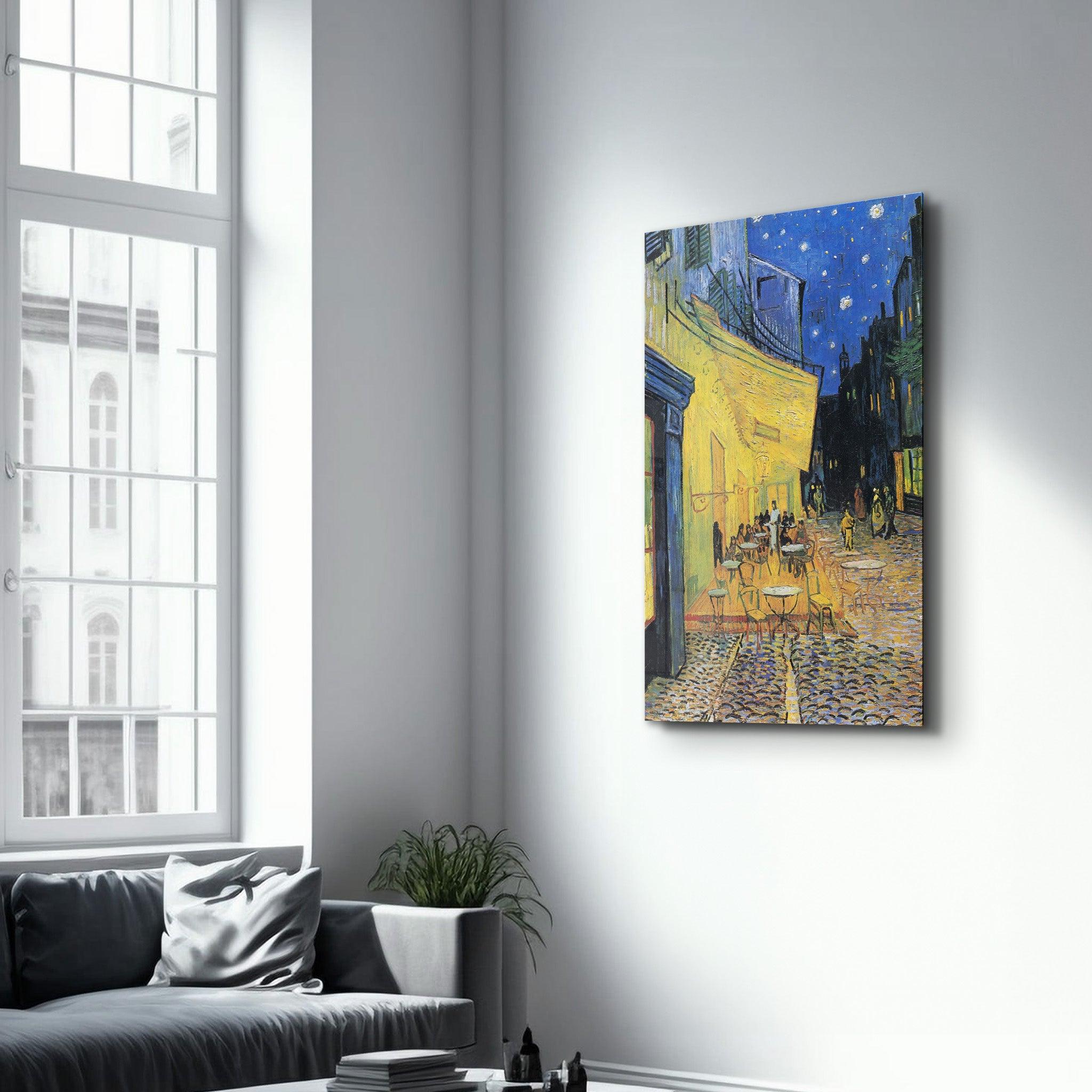 Vincent van Gogh's Café Terrace at Night (1888) | Glass Wall Art - ArtDesigna Glass Printing Wall Art