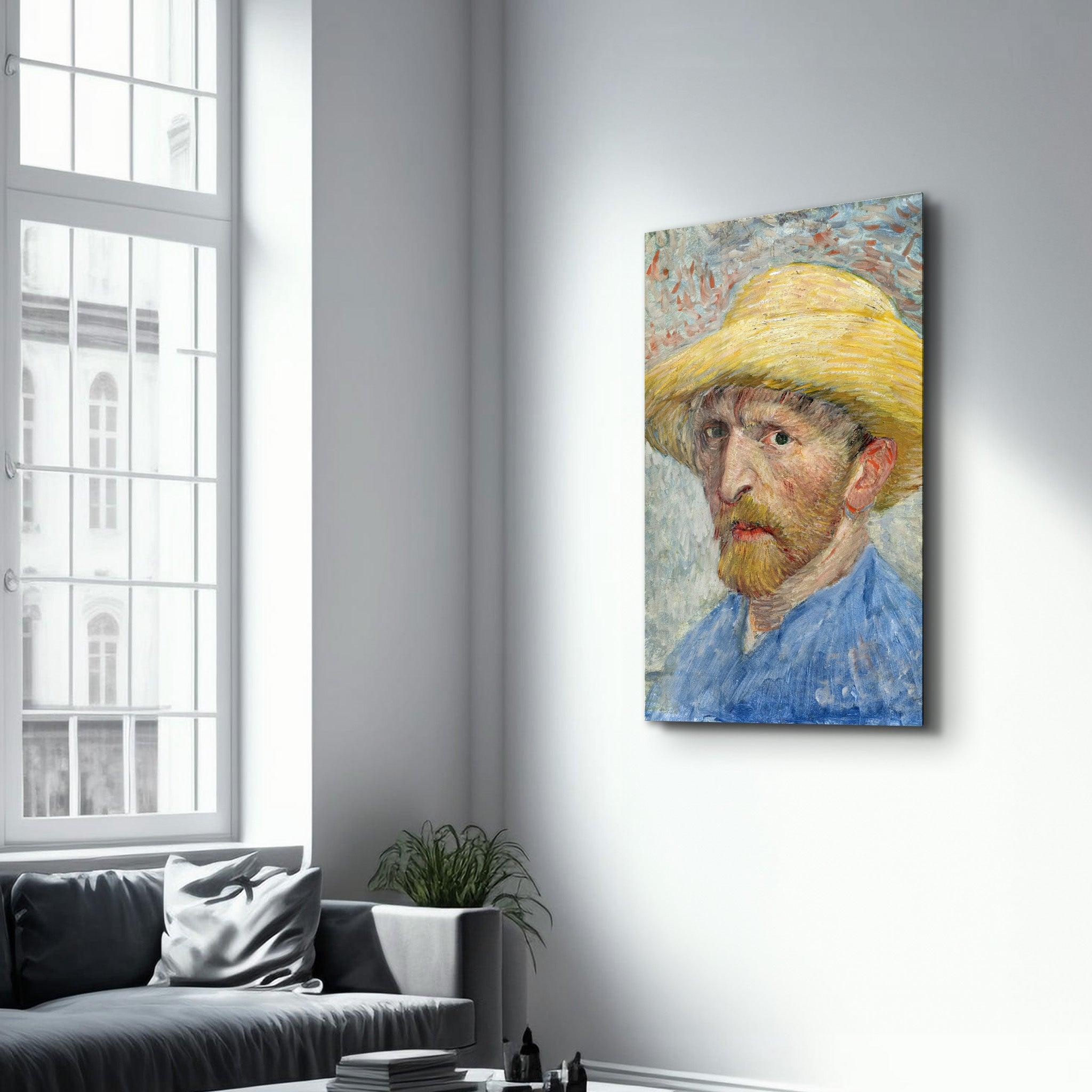 Vincent van Gogh's Self-Portrait (1887) | Glass Wall Art - ArtDesigna Glass Printing Wall Art