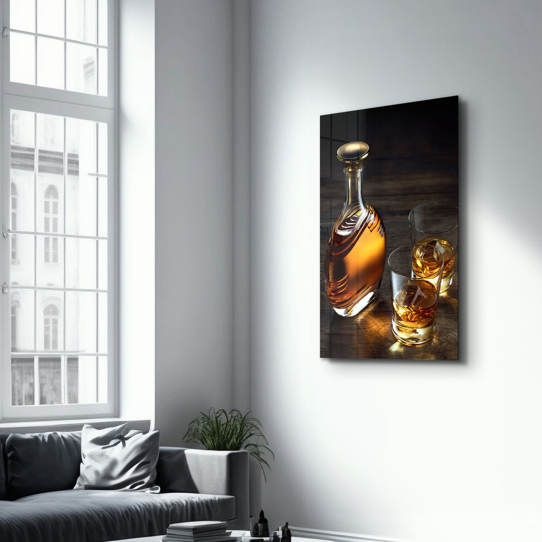 ・"The Whiskey"・Glass Wall Art - ArtDesigna Glass Printing Wall Art